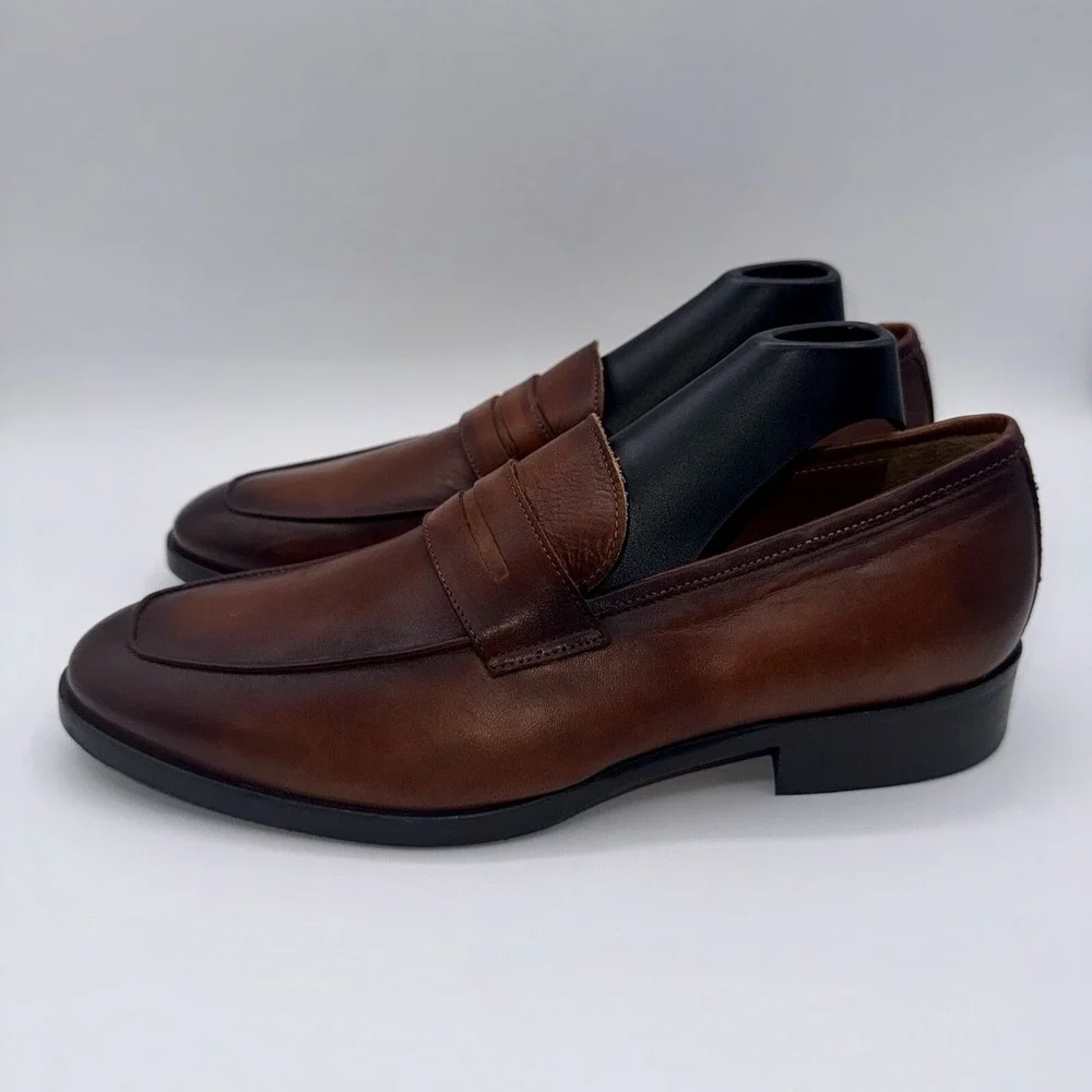 To‎ Boot New York Wakefield Penny Loafer Men's Size 7 Brown Cucio Leather